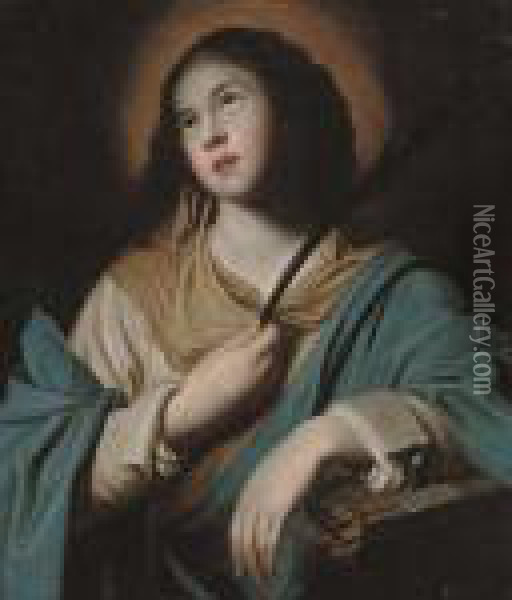 Saint Catherine Of Alexandria Oil Painting - Guido Reni