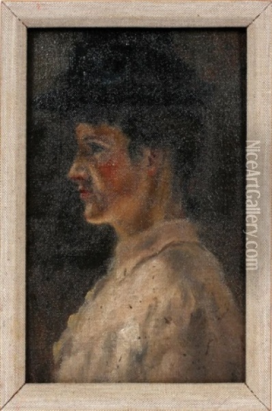 Portrait Study Oil Painting - Walter Sickert