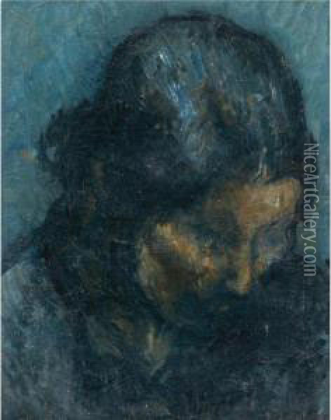 Gitana (gypsy) Oil Painting - Isidro Nonell