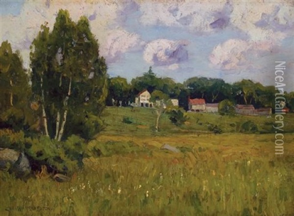 Colebrook Meadows, Connecticut Oil Painting - Charles Warren Eaton