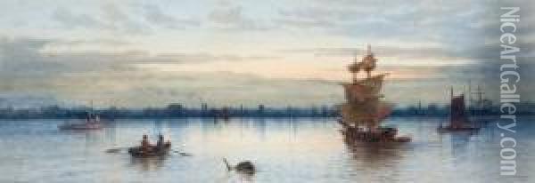 Toronto Harbour Oil Painting - Frederick Arthur Verner