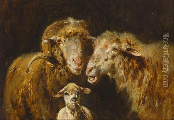 Schaffamilie Oil Painting - Friedrich Otto Gebler
