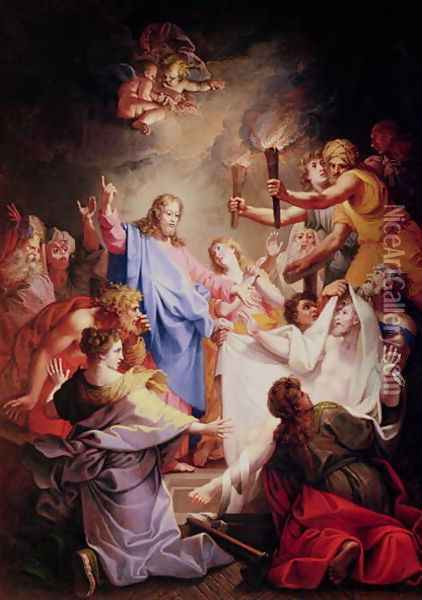 The Resurrection of Lazarus Oil Painting - Jean-Baptiste Corneille