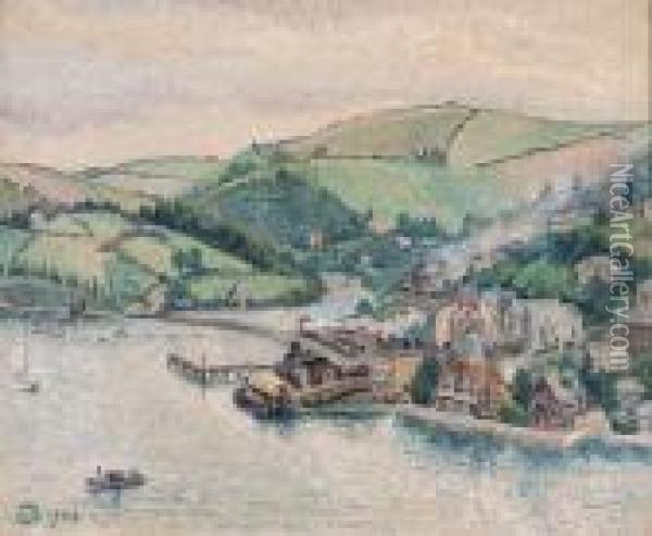 Waterhead Creek, Kingswear Oil Painting - Lucien Pissarro