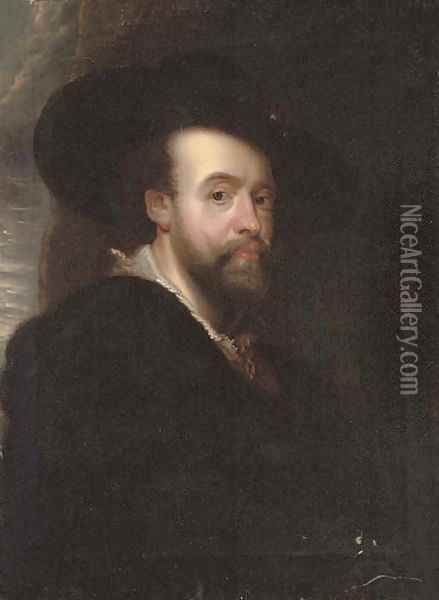 Self-portrait of the artist 2 Oil Painting - Sir Peter Paul Rubens