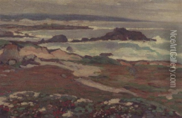 Monterey Coastal Oil Painting - Clark Hobart