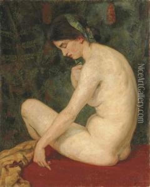 Frauenakt Oil Painting - Sigismund Righini