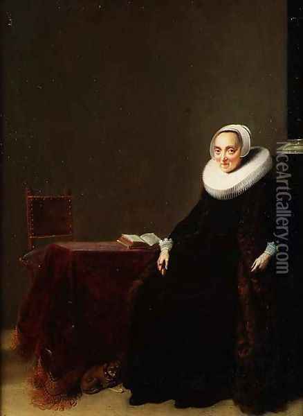 Portrait of a Woman Oil Painting - Hendrick Gerritsz Pot
