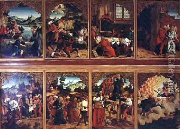 Polyptych The Life of Christ Oil Painting - Hans Suess Kulmbach