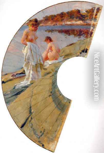 Les baigneuses Oil Painting - Anders Zorn