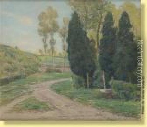 Le Chemin Vallonne Oil Painting - Rodolphe Paul Wytsman