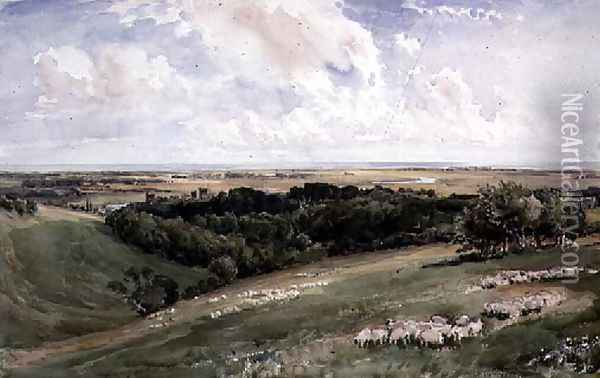 Arundel Park, Sussex Oil Painting - Thomas Collier
