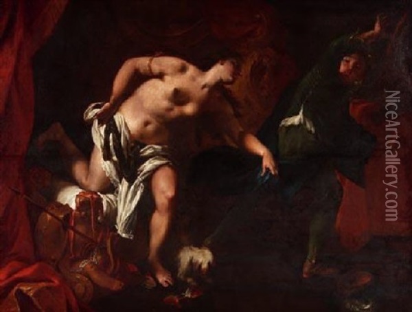 Joseph Und Potiphars Weib Oil Painting - Giovanni Battista Piazzetta