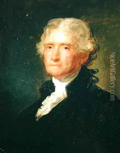 Portrait of Thomas Jefferson Oil Painting - George Peter Alexander Healy