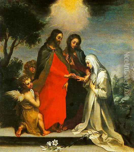 The Mystic Marriage of St Catherine of Siena Oil Painting - Francesco Vanni