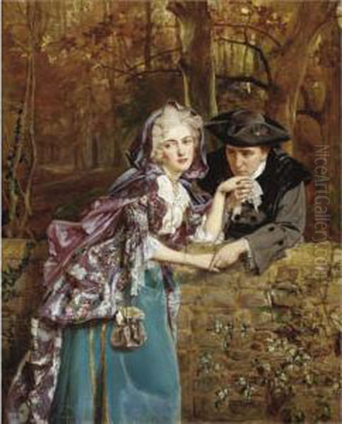 Forbidden Love oil painting reproduction by Talbot Hughes