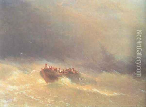 The Shipwreck 4 Oil Painting - Ivan Konstantinovich Aivazovsky