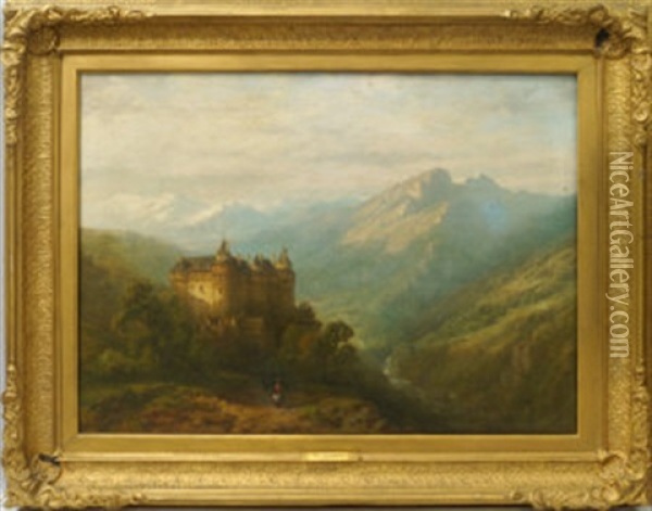 The Pyrenees Oil Painting - Alfred Eduard Agenor de Bylandt