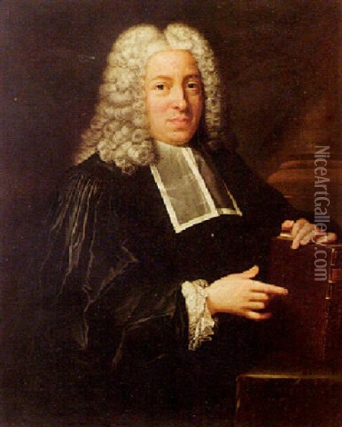 Portrait Of A Lawyer Oil Painting - Jean-Baptiste van Loo