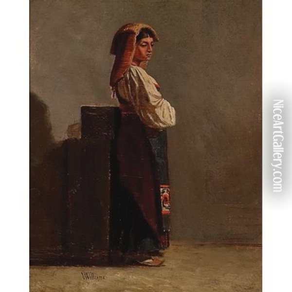 Peasant Oil Painting - Virgil Williams