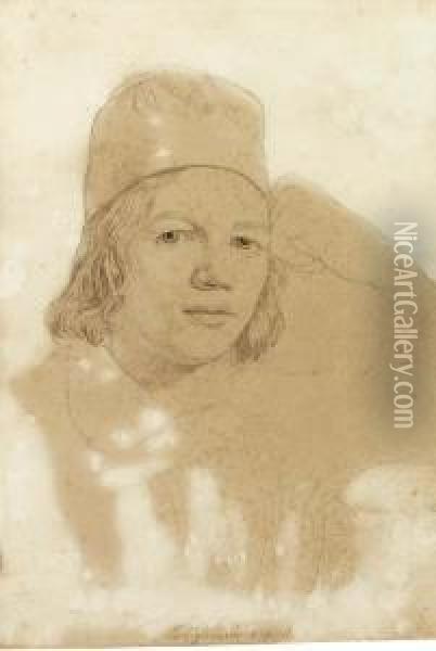 Portrait Of A Greek Youth Oil Painting - Julius Schnorr Von Carolsfeld