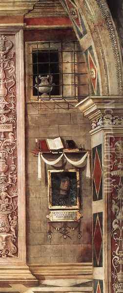 Annunciation (detail-1) 1501 Oil Painting - Bernardino di Betto (Pinturicchio)