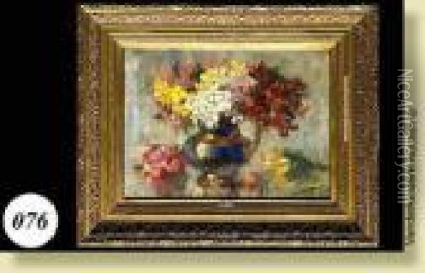 Vase De Fleurs Oil Painting - Maurice Wagemans