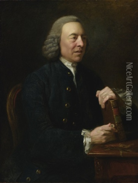 Portrait Of Benjamin Stillingfleet (1702-1771) Oil Painting - Johann Joseph Zoffany