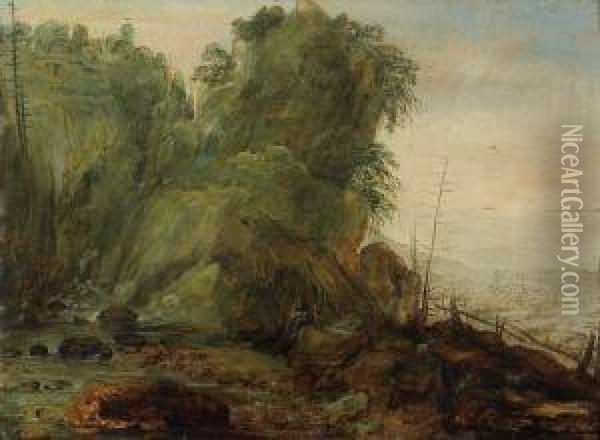 Paysage A L'ermite. Oil Painting - Gillis Egidius I Peeters