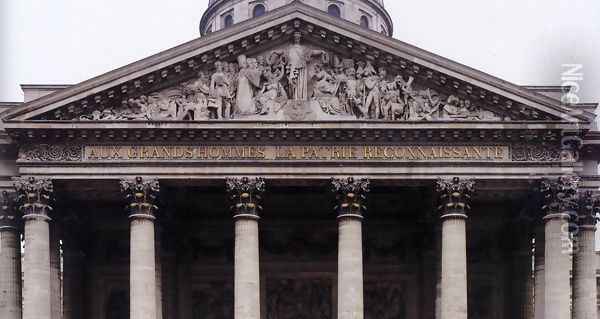 Pediment relief of the Pantheon I Oil Painting - Pierre-Jean David d'Angers