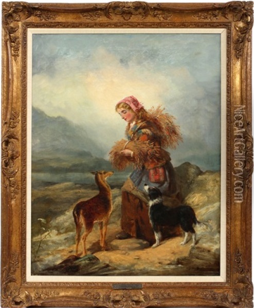 Highland Companions Oil Painting - Richard Ansdell
