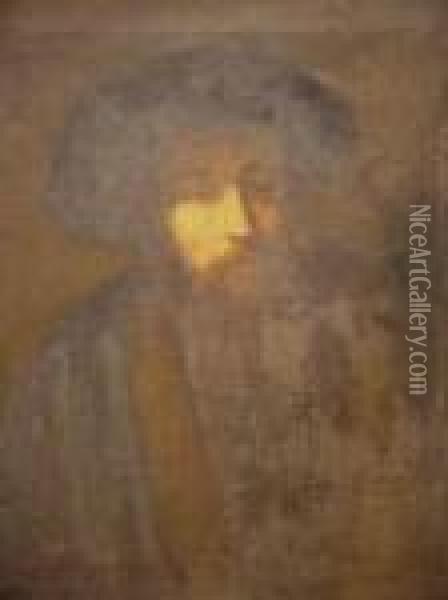 Portrait Of A Rabbi Oil Painting - Rembrandt Van Rijn