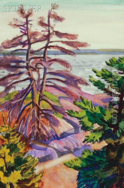 Dead Pines Oil Painting - Carl Gordon Cutler