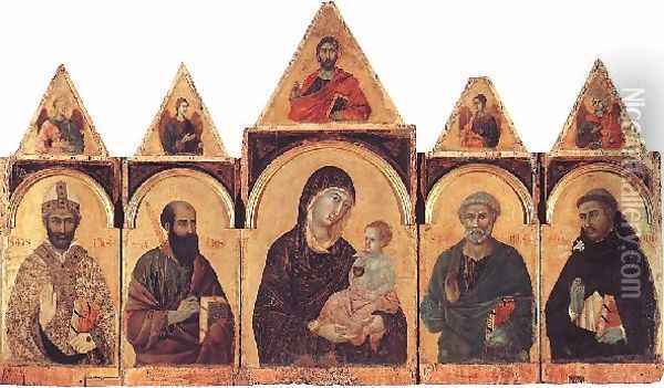 Polyptych No. 28, 1300-05 Oil Painting - Duccio Di Buoninsegna