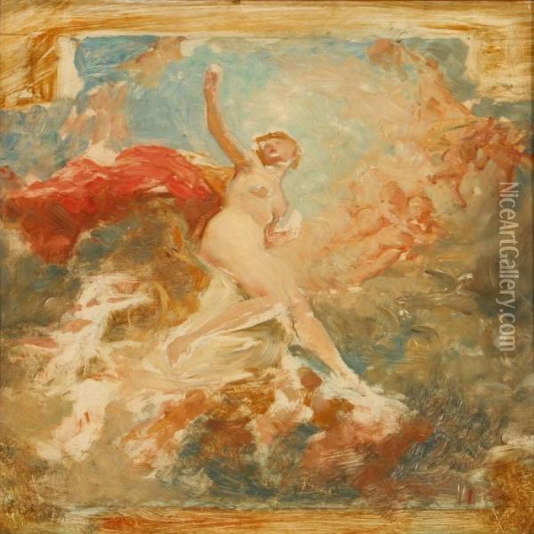 Venus Triumf Eller Aurora Oil Painting - Laurits Regner Tuxen