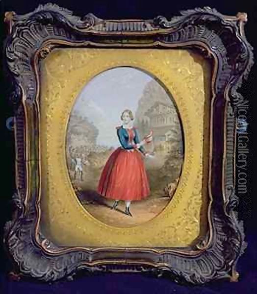Jenny Lind (1820-87) Oil Painting - George Baxter