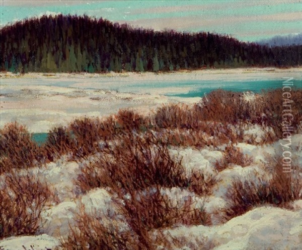 Cariboo Creek Oil Painting - Francis Hans Johnston