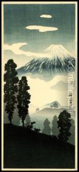 Mt. Fuji Above Clouds Oil Painting - Hiroaki Shotei
