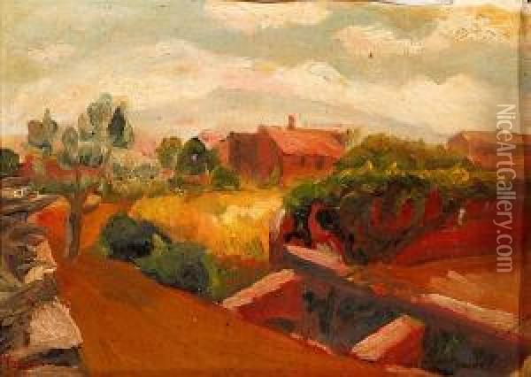 Vista Rural Oil Painting - Francisco Gimeno