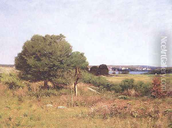 View from a Meadow 1891 Oil Painting - William Lamb Picknell