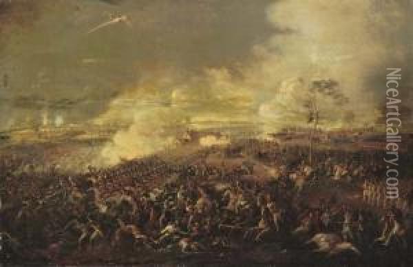 The Battle Of Waterloo Oil Painting - William II Sadler