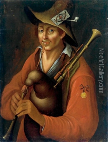 Giovane Zampognaro Oil Painting - Giacomo Francesco Cipper