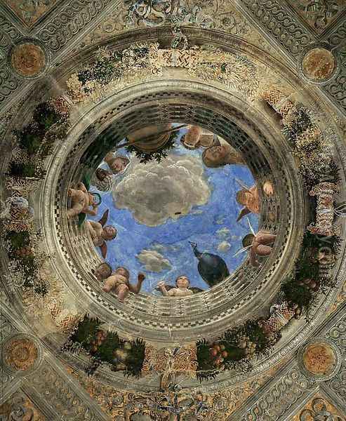 Ceiling Oculus Oil Painting - Andrea Mantegna