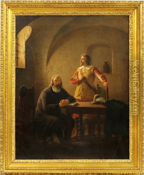 Interior Scene Oil Painting - Peter (Johann P.) Raadsig