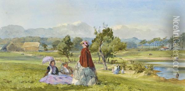 A Summer Idle Oil Painting - John Absolon