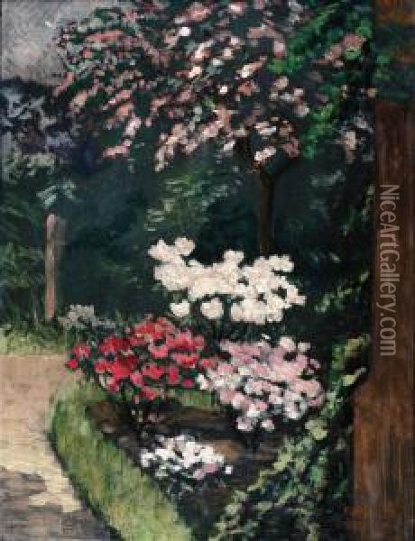 V Zahrade Oil Painting - Rudolf Vojtech Spillar