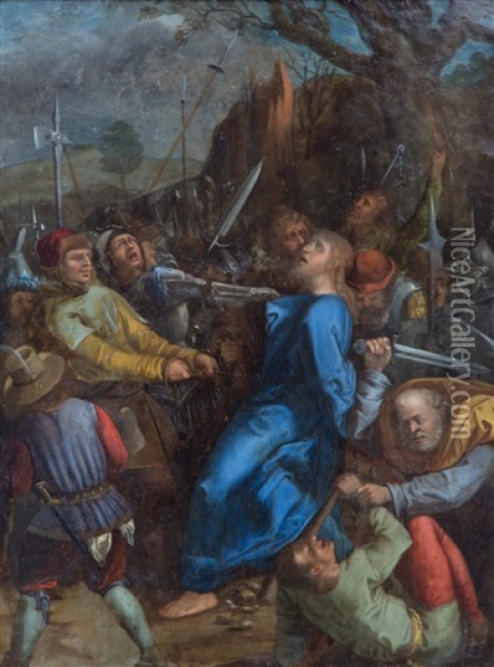 Christ Taken Captive Oil Painting - Albrecht Duerer