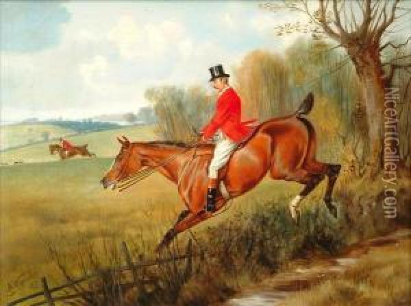 Over The Ditch Oil Painting - Of John Alfred Wheeler