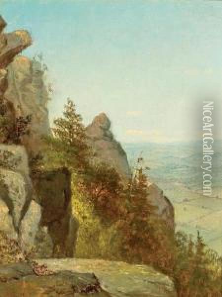 Devil's Pulpit - Landscape Oil Painting - George Henry Smillie