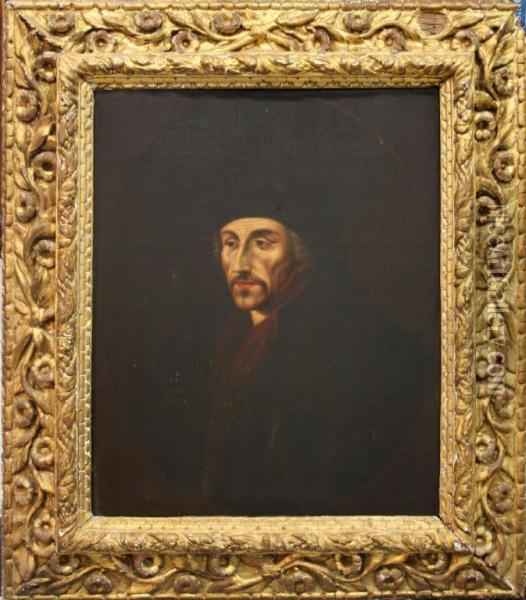 Portrait Of The Humanist Oil Painting - Hans Holbein the Younger